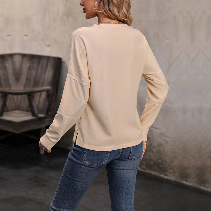 Women's Longsleeve Casual Button Top (3)