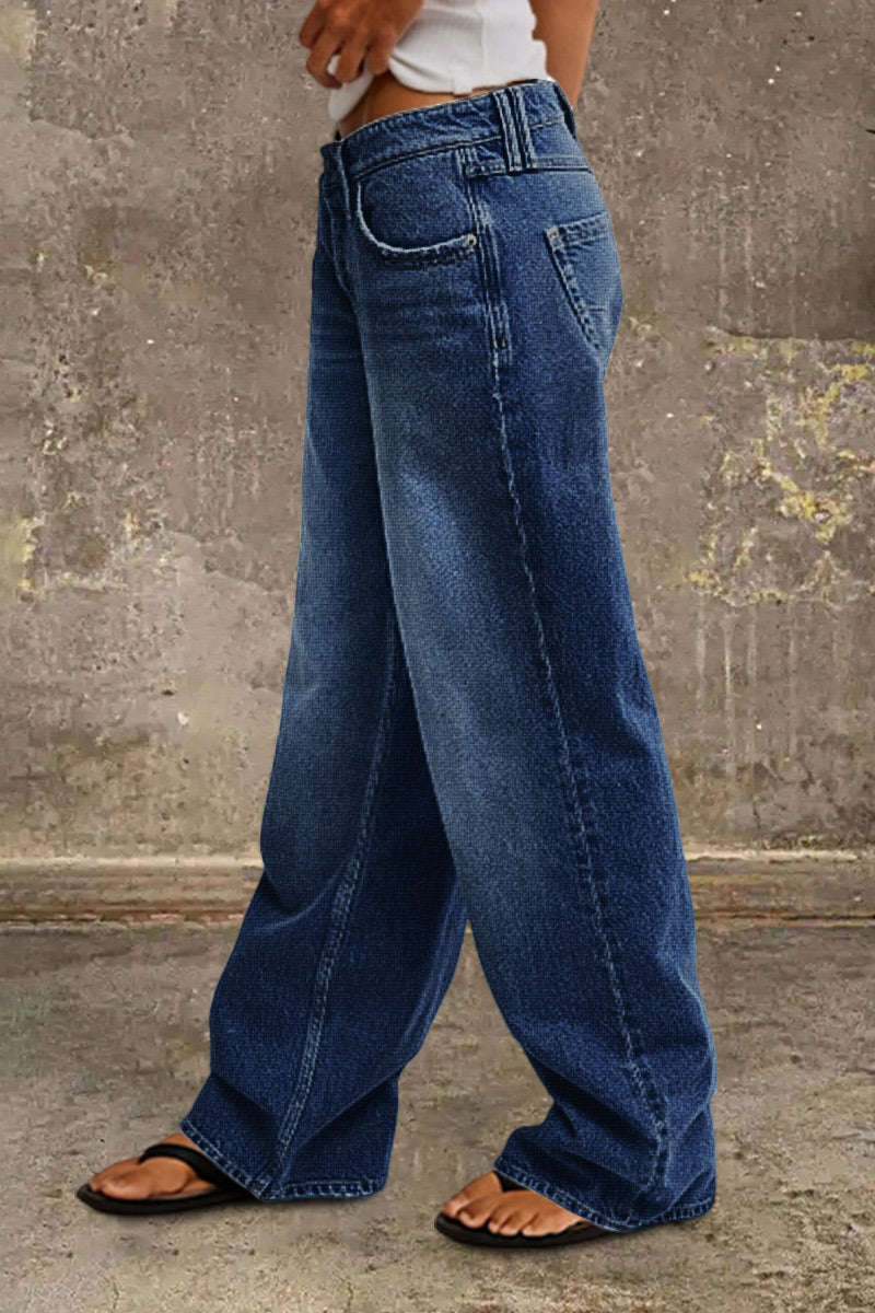 Women's Mid-Rise Straight-Leg Jeans (13)