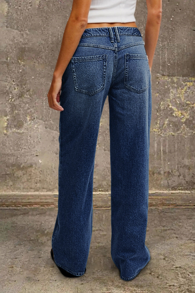Women's Mid-Rise Straight-Leg Jeans (14)
