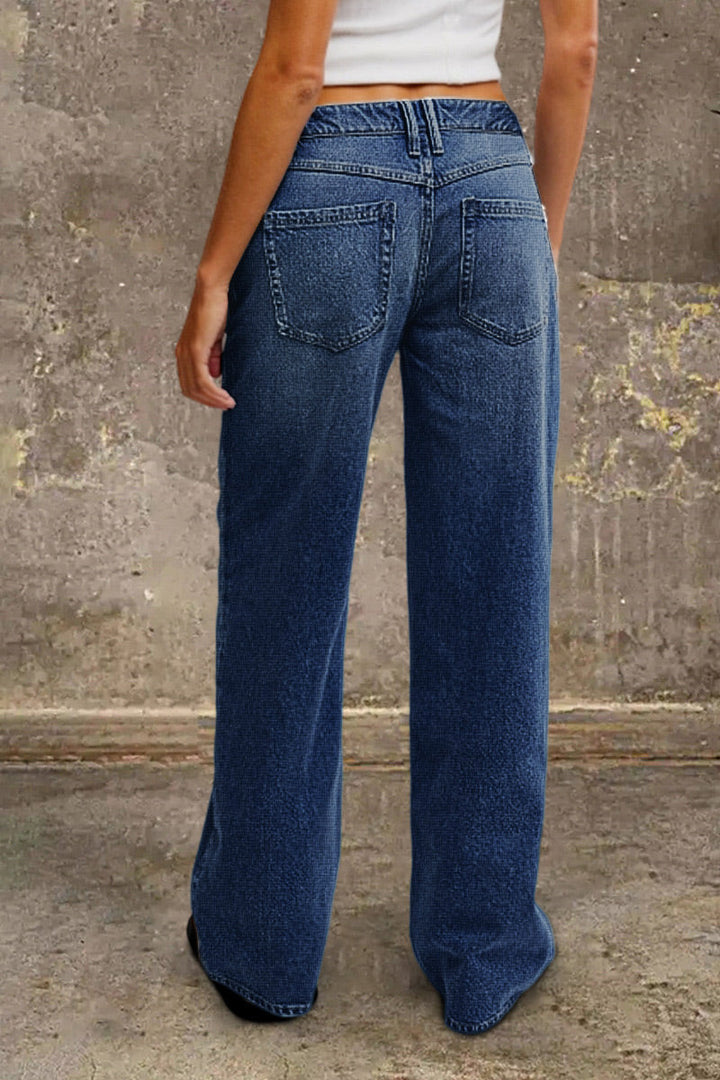 Women's Mid-Rise Straight-Leg Jeans (14)