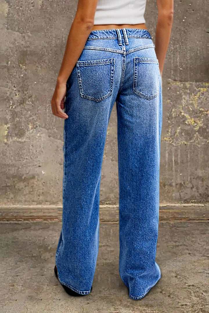 Women's Mid-Rise Straight-Leg Jeans (3)