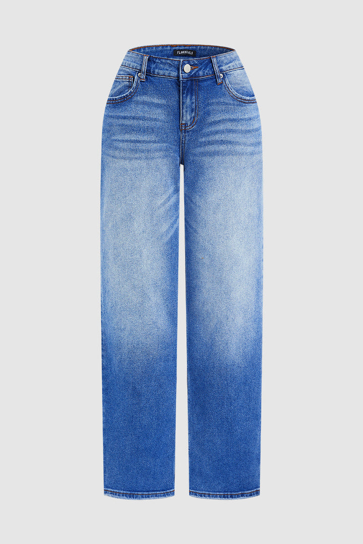 Women's Mid-Rise Straight-Leg Jeans (5)
