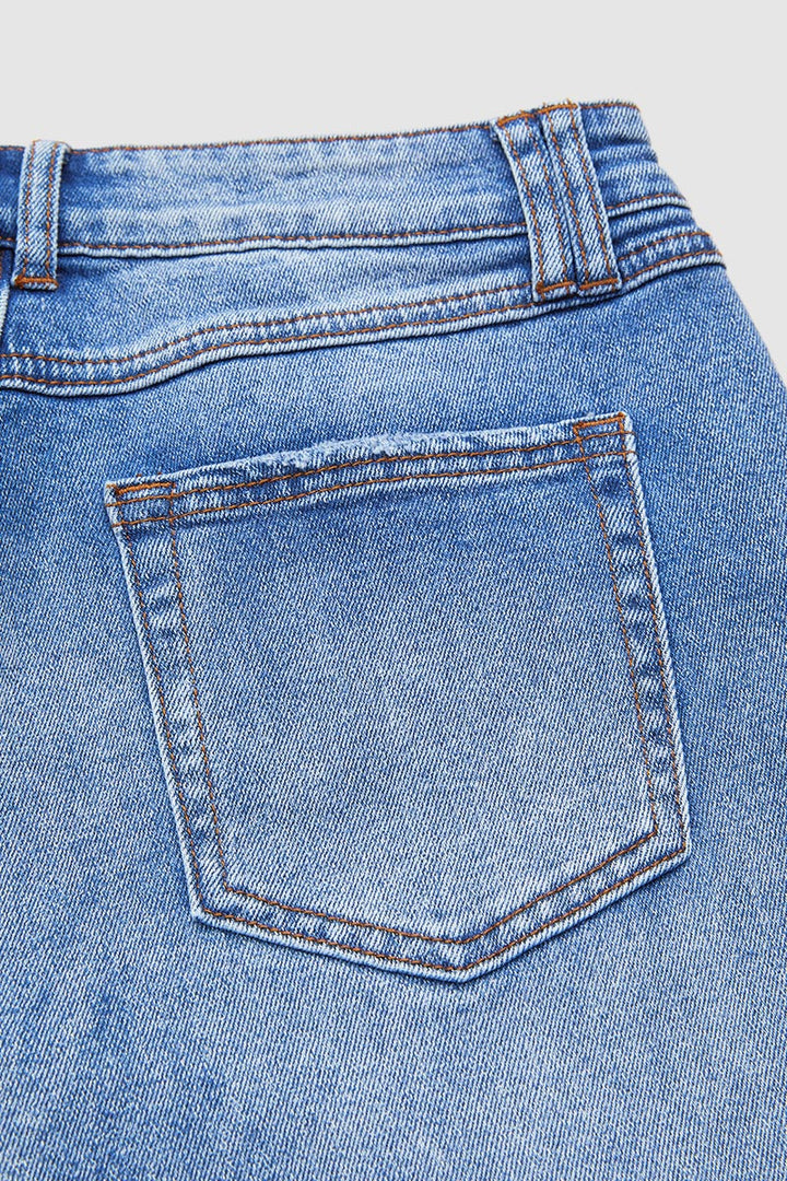 Women's Mid-Rise Straight-Leg Jeans (9)