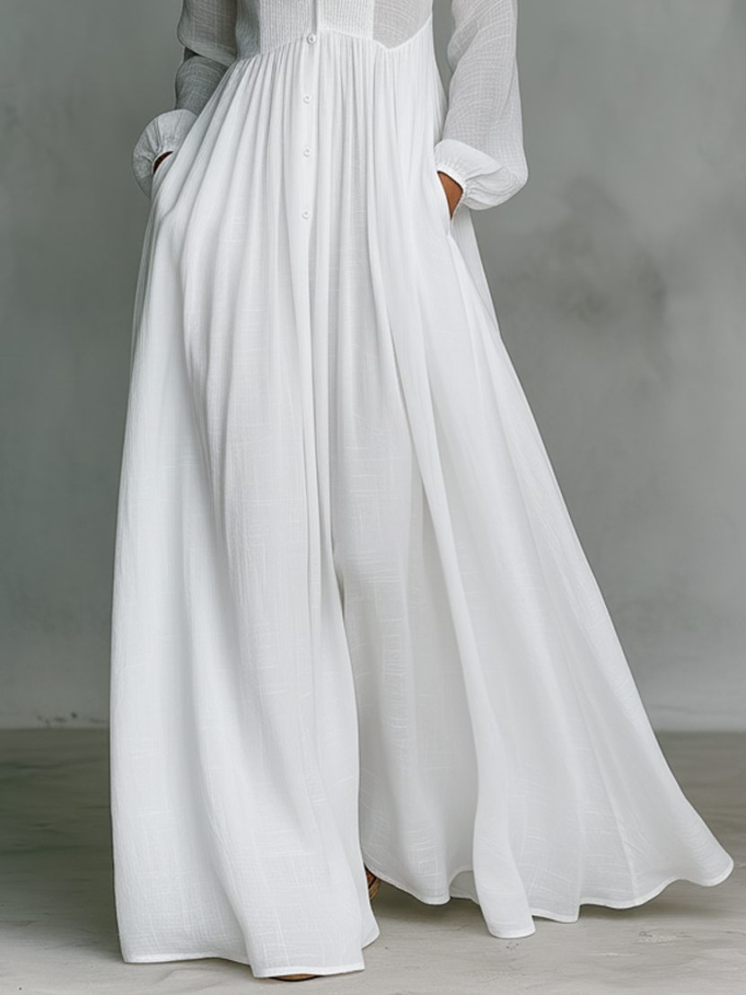 Women's Minimalist Patchwork Summer Maxi Dress (3)