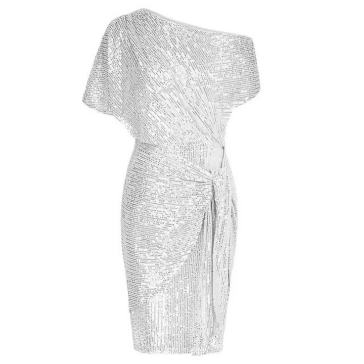 Women's Off-Shoulder Sequin Midi Cocktail Dress (7)