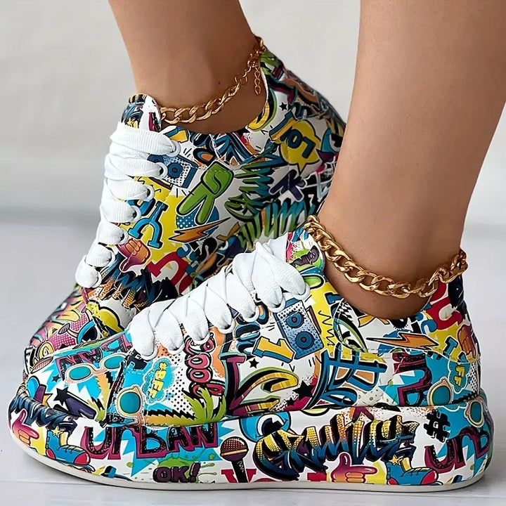 Women's Orthopedic Low-Cut Sneakers in Mehrfach