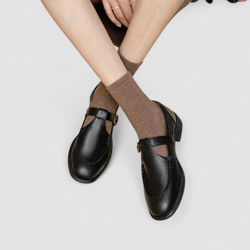 Women's Orthopedic Mary Janes with Arch Support in Black