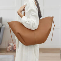 Poppy | Women's Oversized Vintage Faux Leather Tote Bag