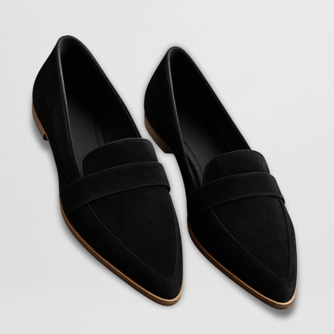 Women's Pointed-Toe Loafer for Everyday Elegance in Black