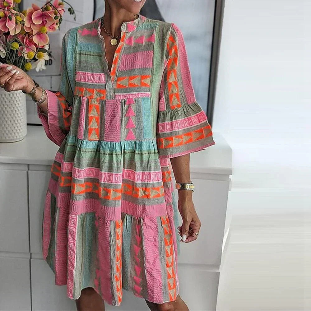 Women's Printed Summer Mini Dress