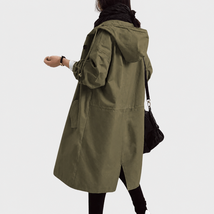 Women's Slim Lightweight Waterproof Trenchcoat (11)