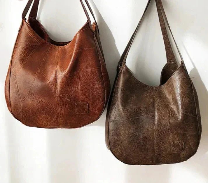 Women's Soft Faux Leather Vintage Hobo Bag (8)