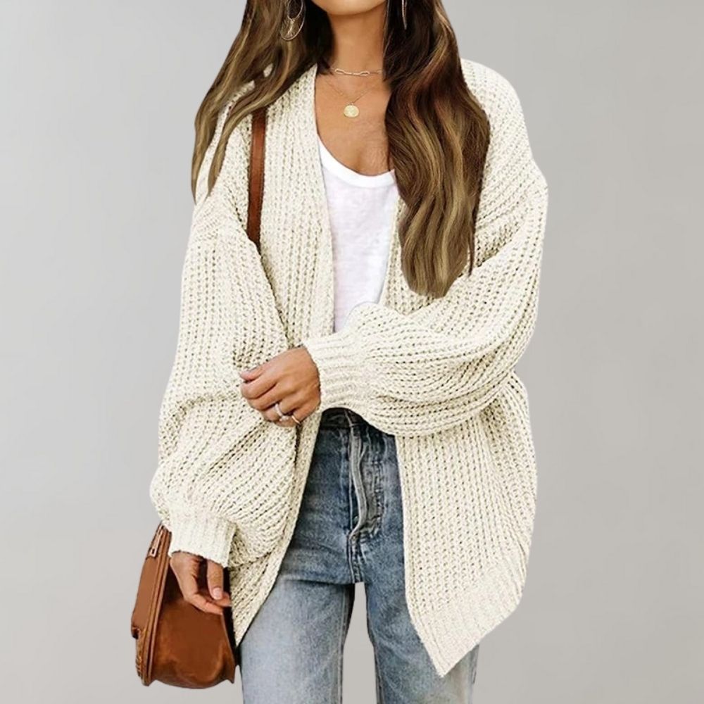 Women's Soft Knit Cardigan for Everyday in White