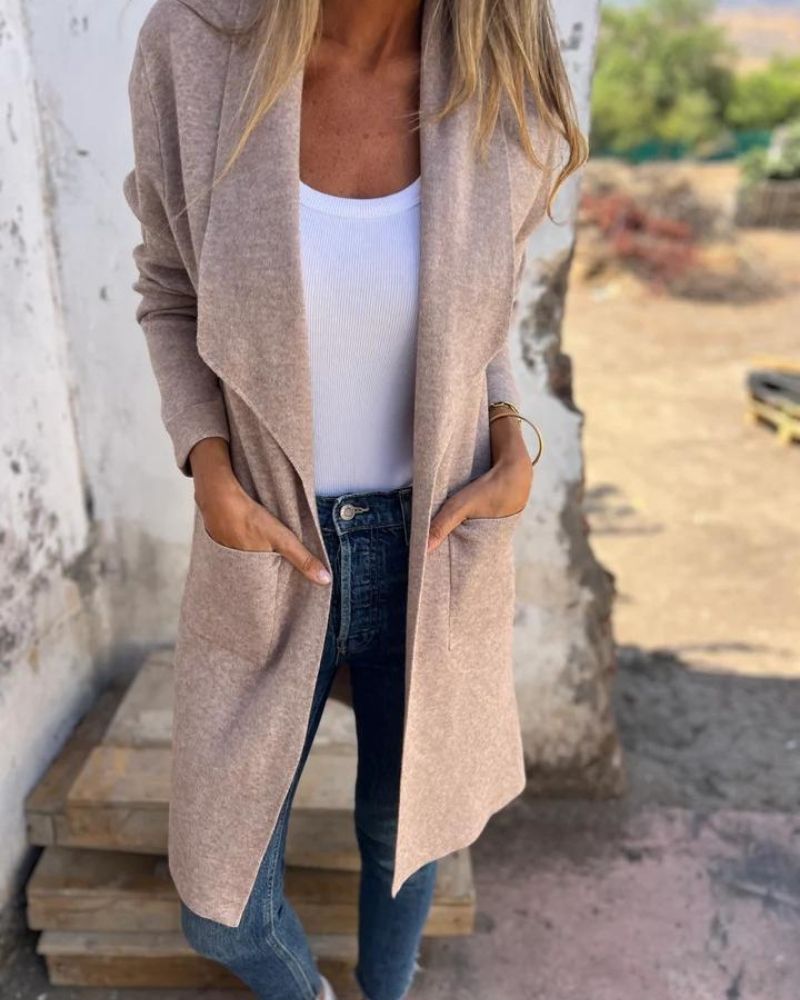 Women's Soft Lapel Knit Cardigan (4)
