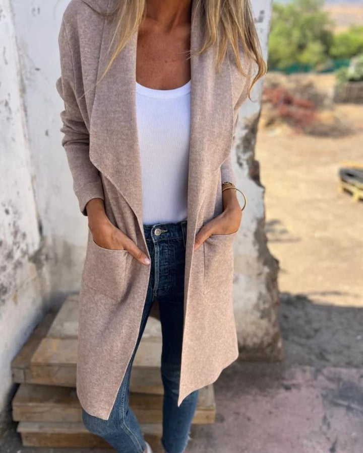 Women's Soft Lapel Knit Cardigan (4)
