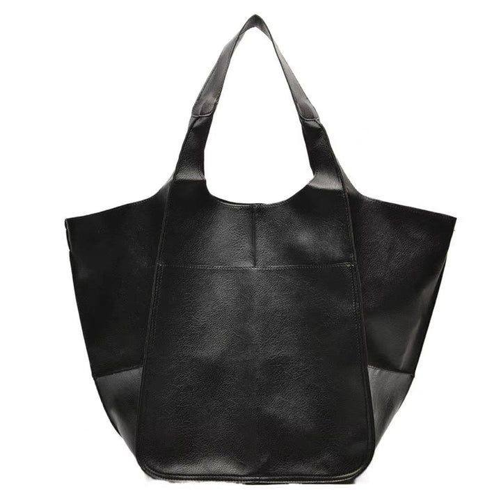 Women's Spacious Structured Vegan Leather Tote Bag (15)