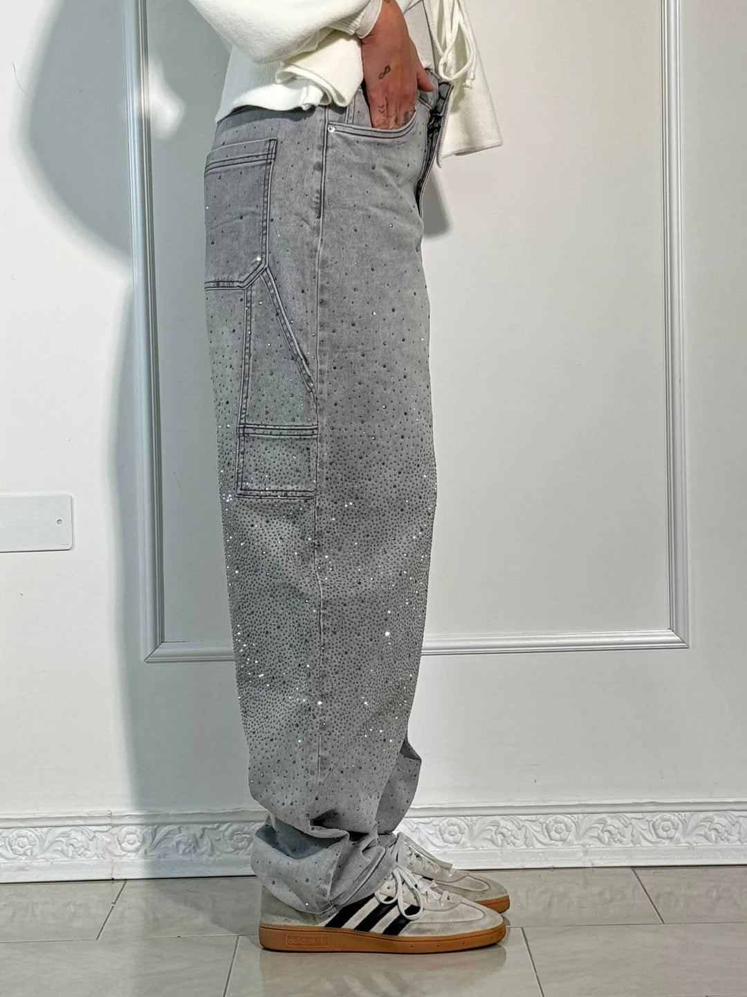 Women's Sparkling Carpenter-Style Jeans (14)