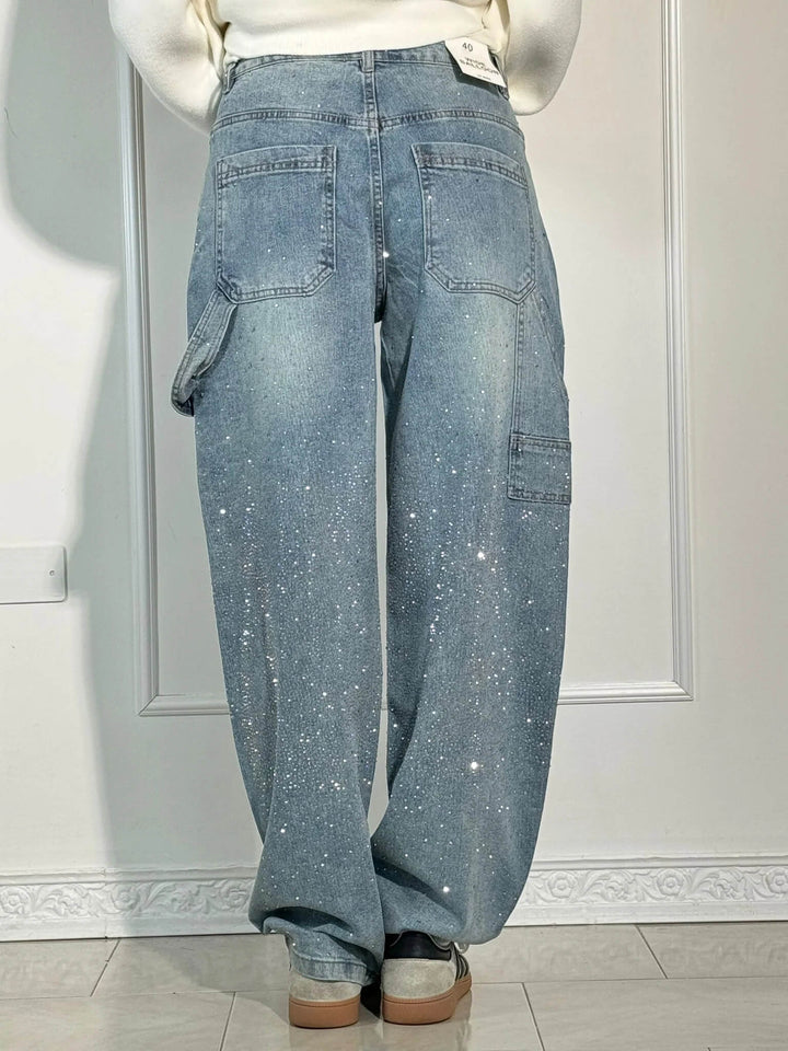 Women's Sparkling Carpenter-Style Jeans (6)