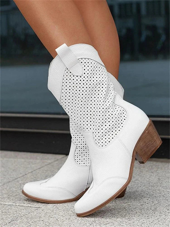 Women's Stylish Low Boots Daily in White