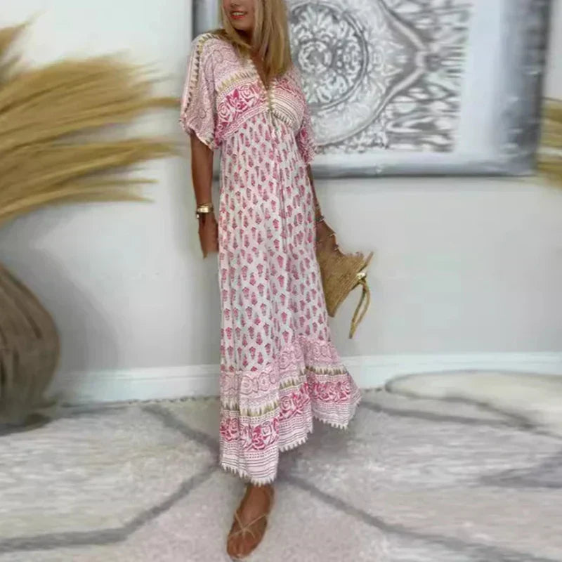 Women's Summer Boho Maxi Dress (2)