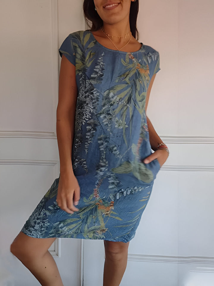 Women's Summer Maxi Dress in Blue
