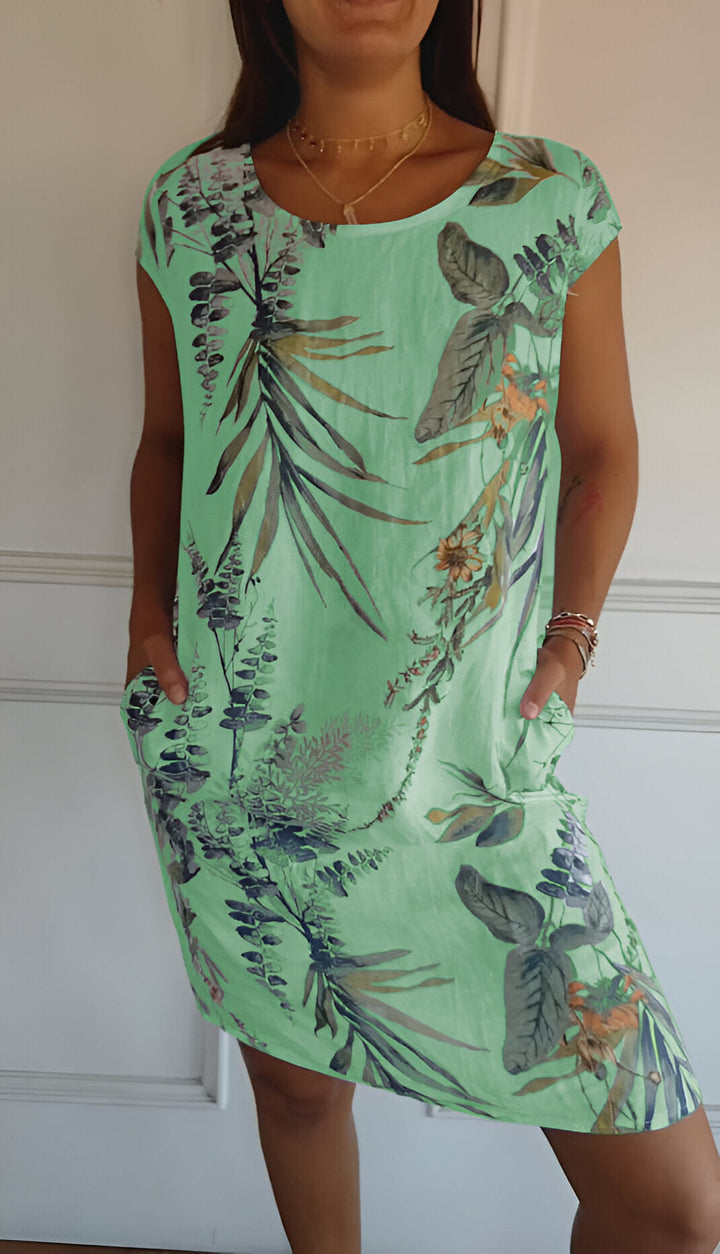 Women's Summer Maxi Dress in Green