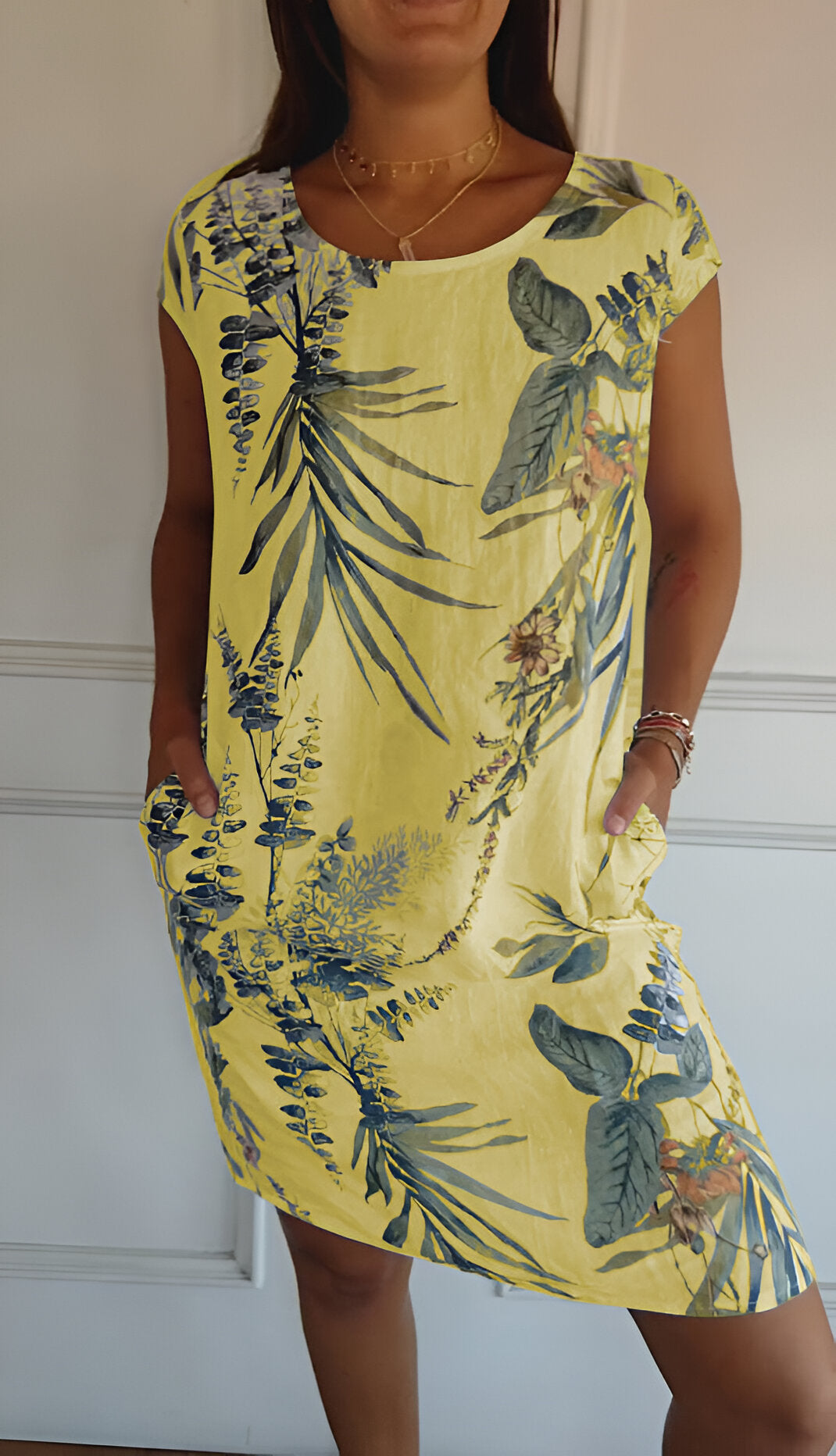 Women's Summer Maxi Dress in Yellow