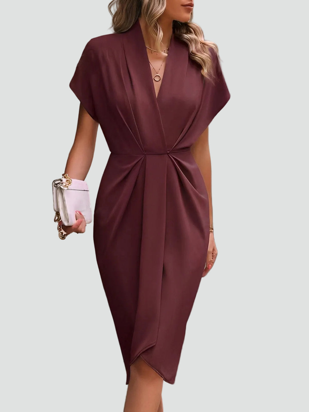Women's Summer Midi Wrap Dress (6)