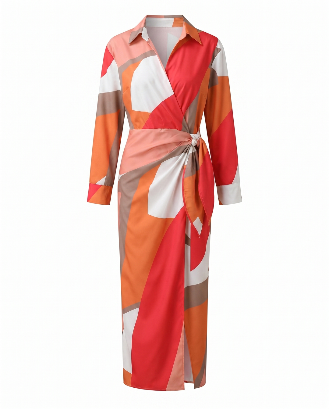 Women's Summer Wrap Maxi Dress in Multicolour 2