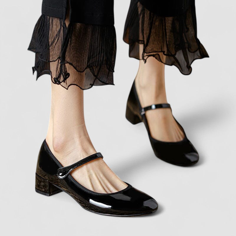 Women's Supportive Orthopedic Mary Janes in Black 1