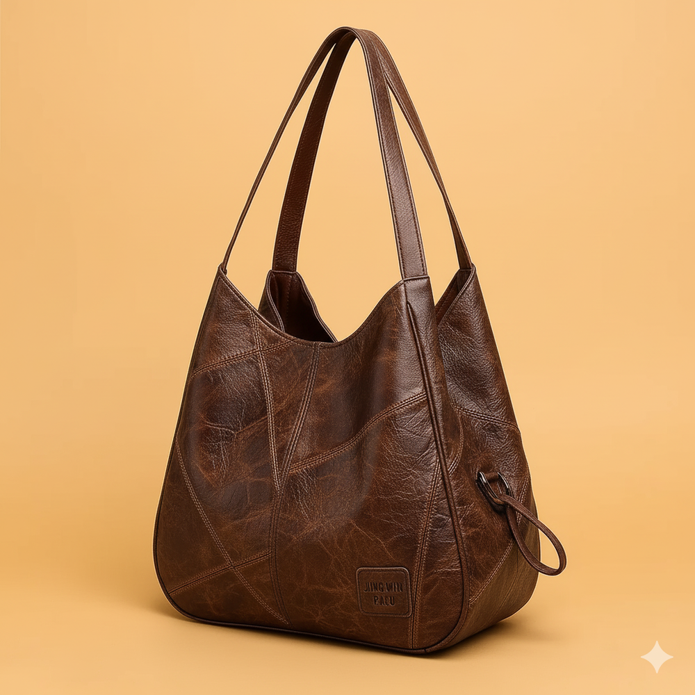 Women's Textured Vintage Leather Crossbody Bag (2)