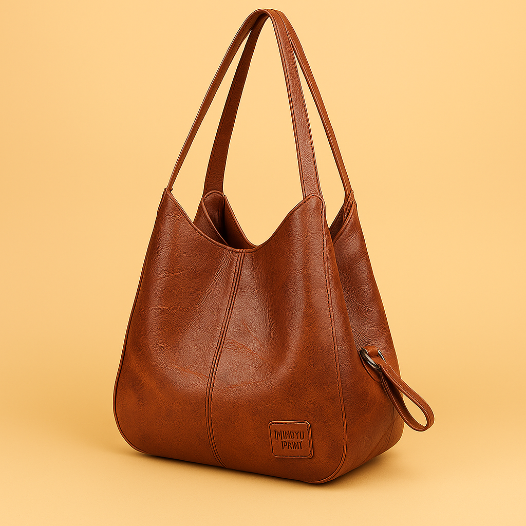 Women's Textured Vintage Leather Crossbody Bag in Winered