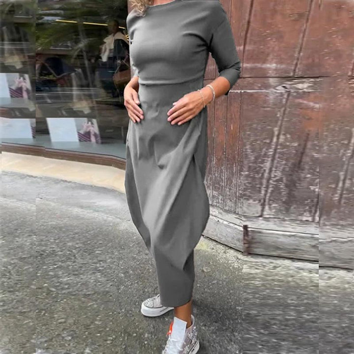 Women's Timeless Wedding Guest Dress in Grey