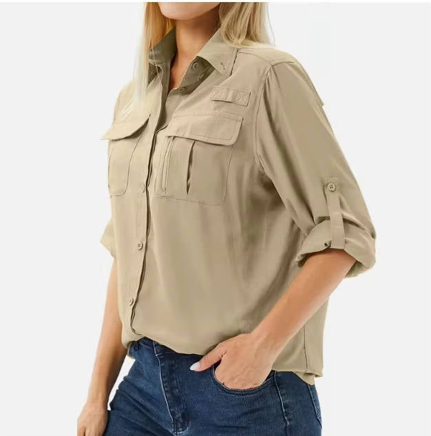 Women's UPF Safari Blouse for Outdoor Adventures (7)