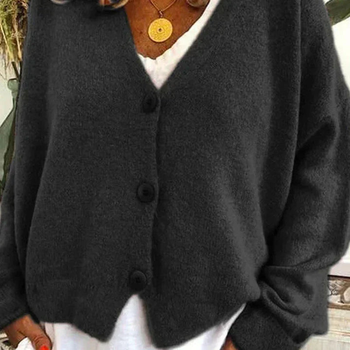 Women's Versatile Cardigan for Casual Wear in Black