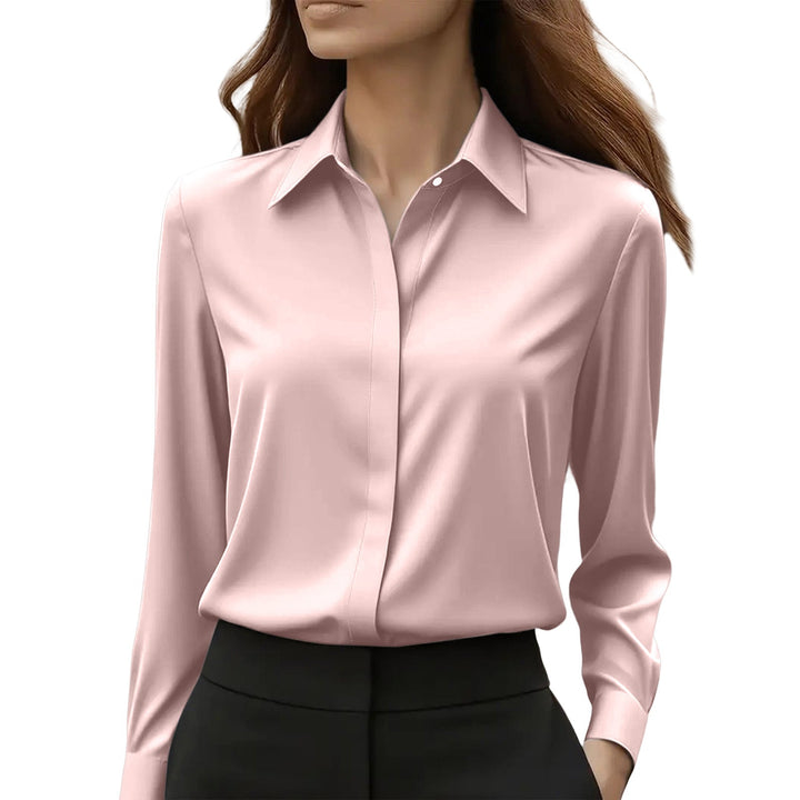 Women's Versatile Office Blouse in Pink