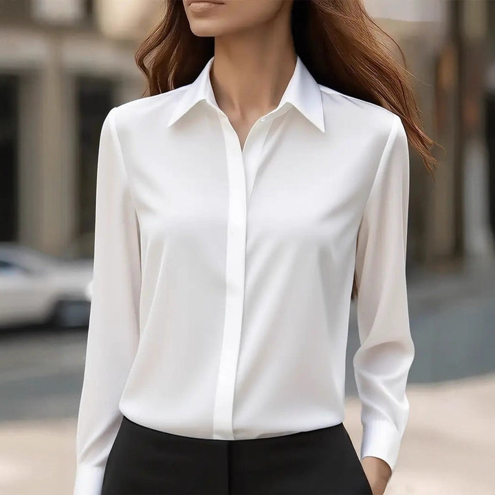 Women's Versatile Office Blouse in White