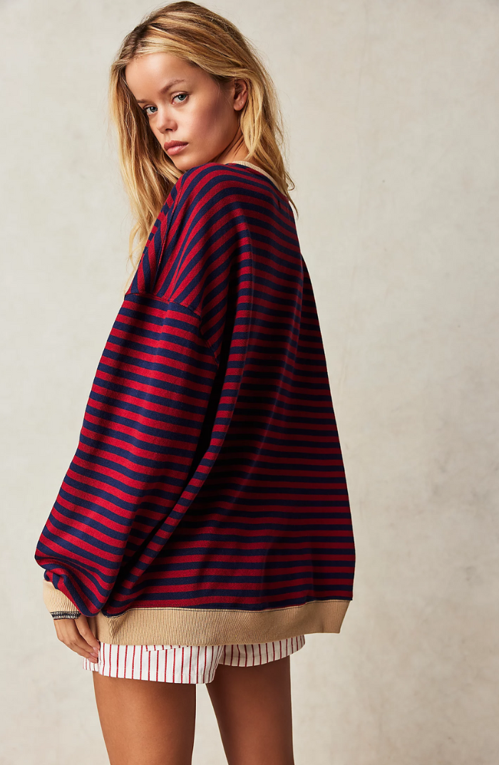 Women's Vibrant Striped Pullover (6)