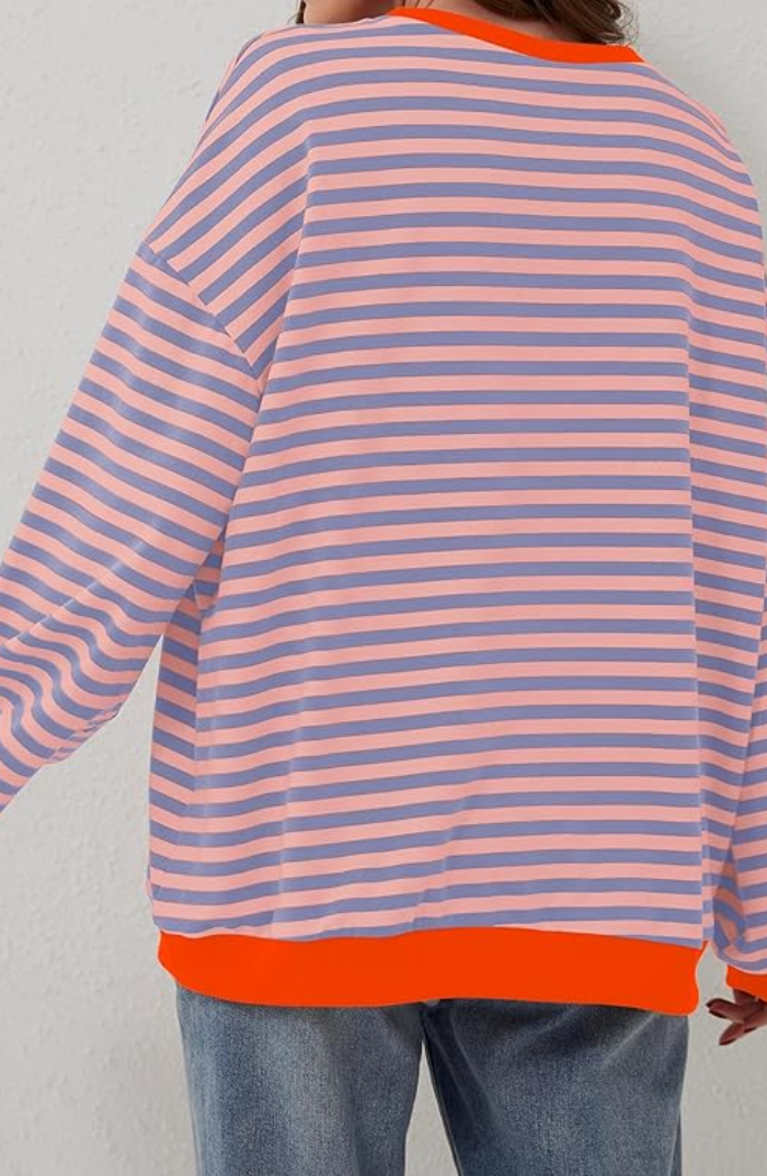 Women's Vibrant Striped Pullover (9)