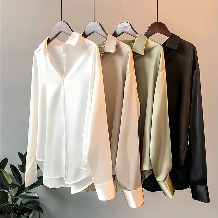 Women's Vintage Blouse with Long Sleeves