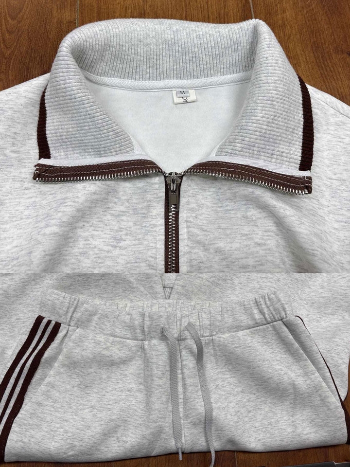 Women's Vintage-Inspired Sweatshirt and Trousers Set (14)