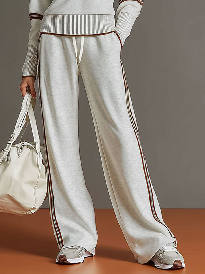 Women's Vintage-Inspired Sweatshirt and Trousers Set (16)