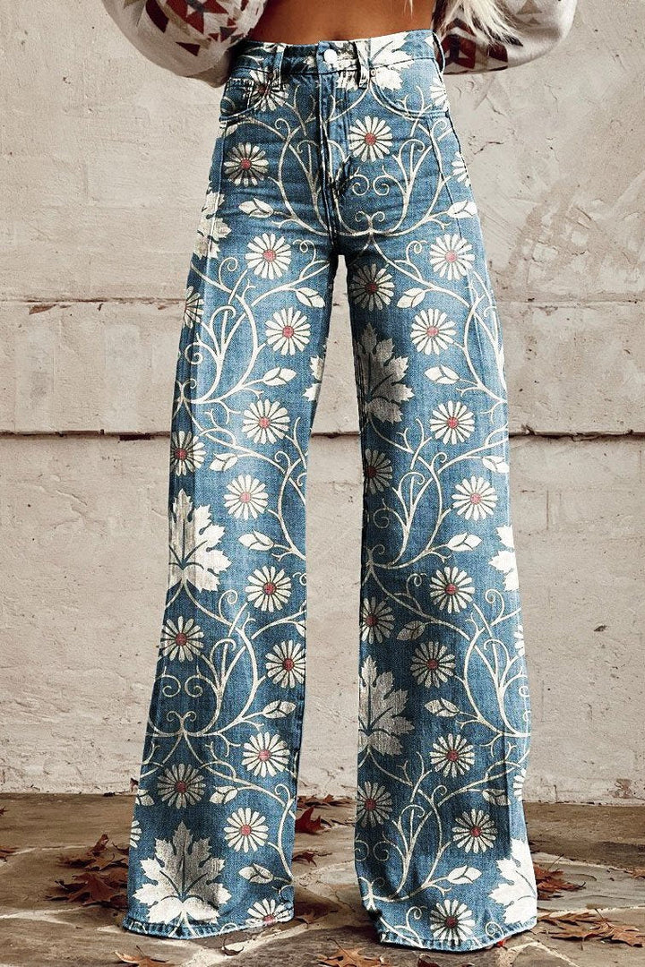 Women's Vintage Jeans Boho Pants