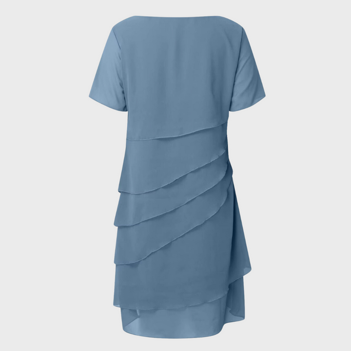 Women's Wedding Guest Chiffon Maxi Dress (8)