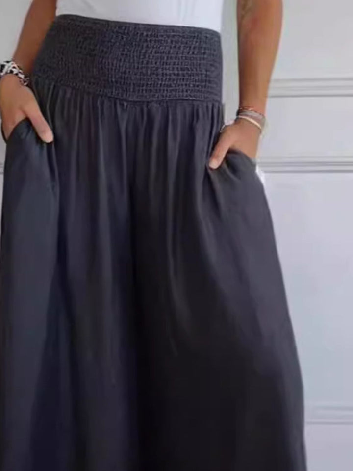 Women's Wide Cotton Summer Pants (4)