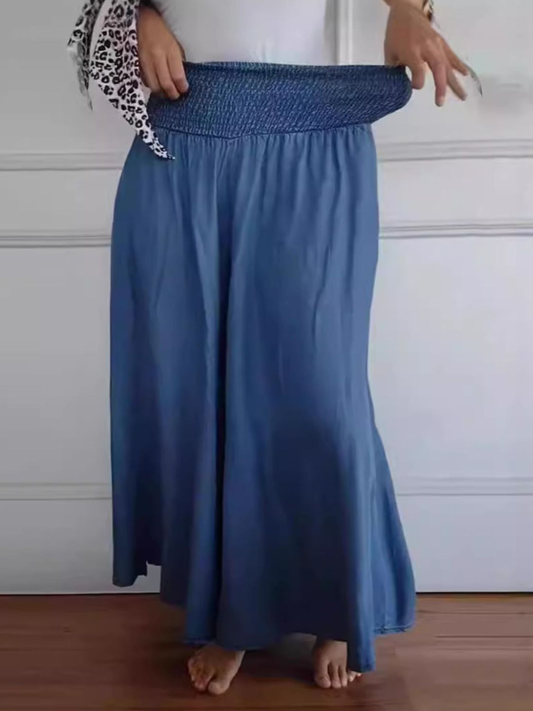 Women's Wide Cotton Summer Pants (6)
