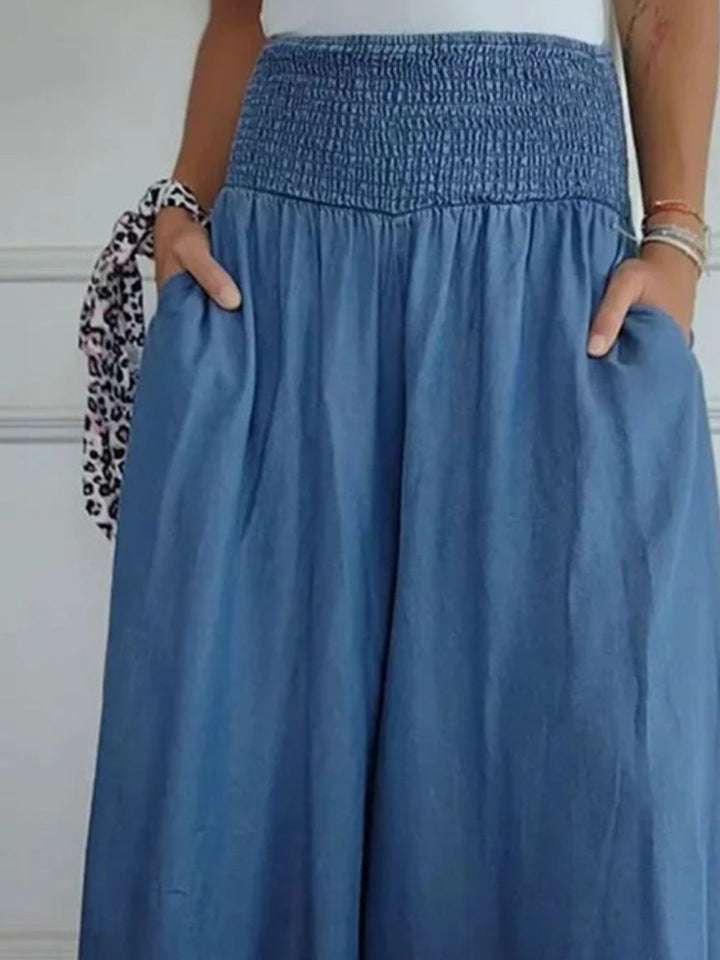 Women's Wide Cotton Summer Pants (7)