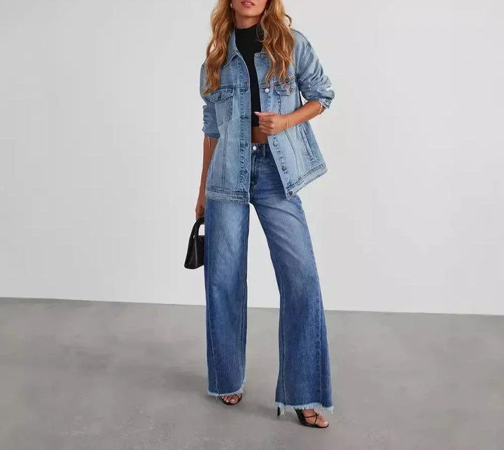 Women's Wide-Leg Jeans with Raw Hem (12)