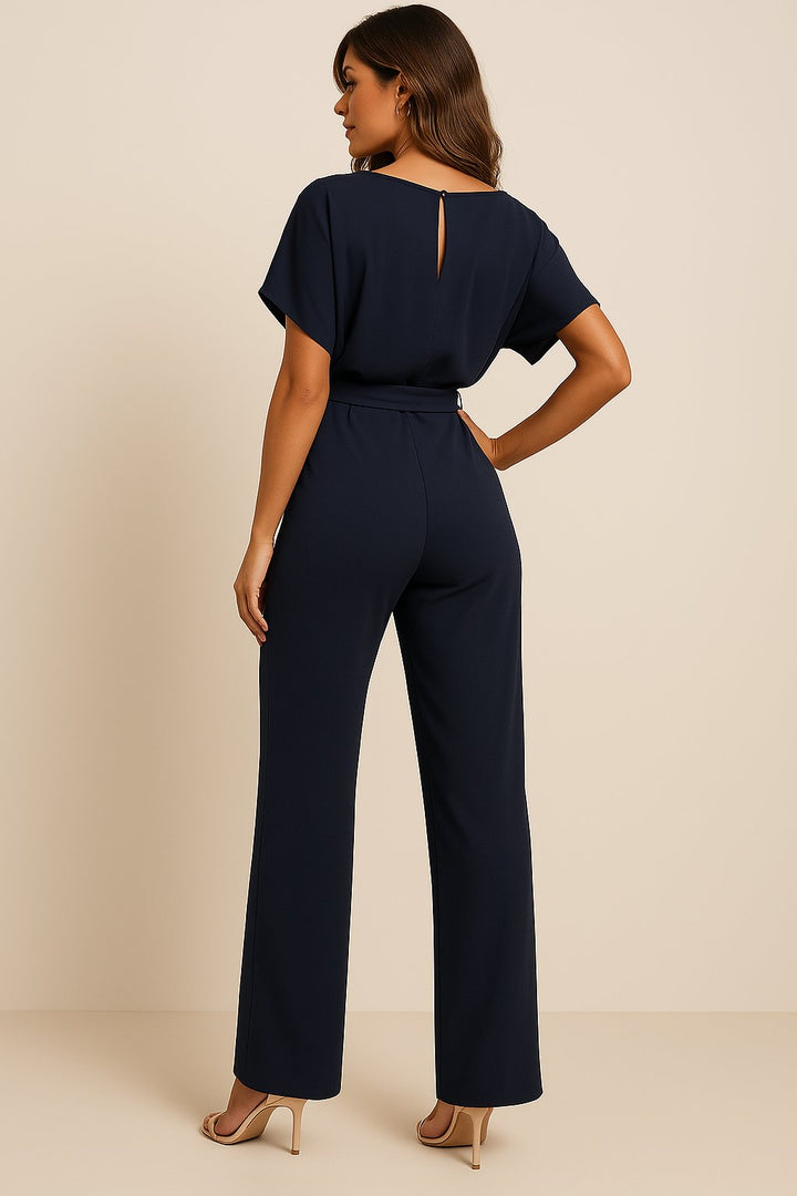 Women's Wide-Leg Tie-Waist Jumpsuit (10)