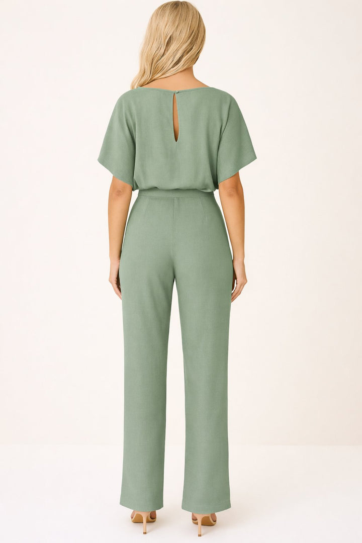 Women's Wide-Leg Tie-Waist Jumpsuit (11)